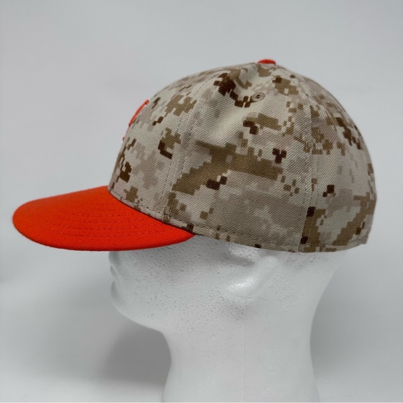 New York NY Mets MLB 2014 Memorial Day USMC Camo New Era 59fifty Hat Size 7 - Picture 2 of 8